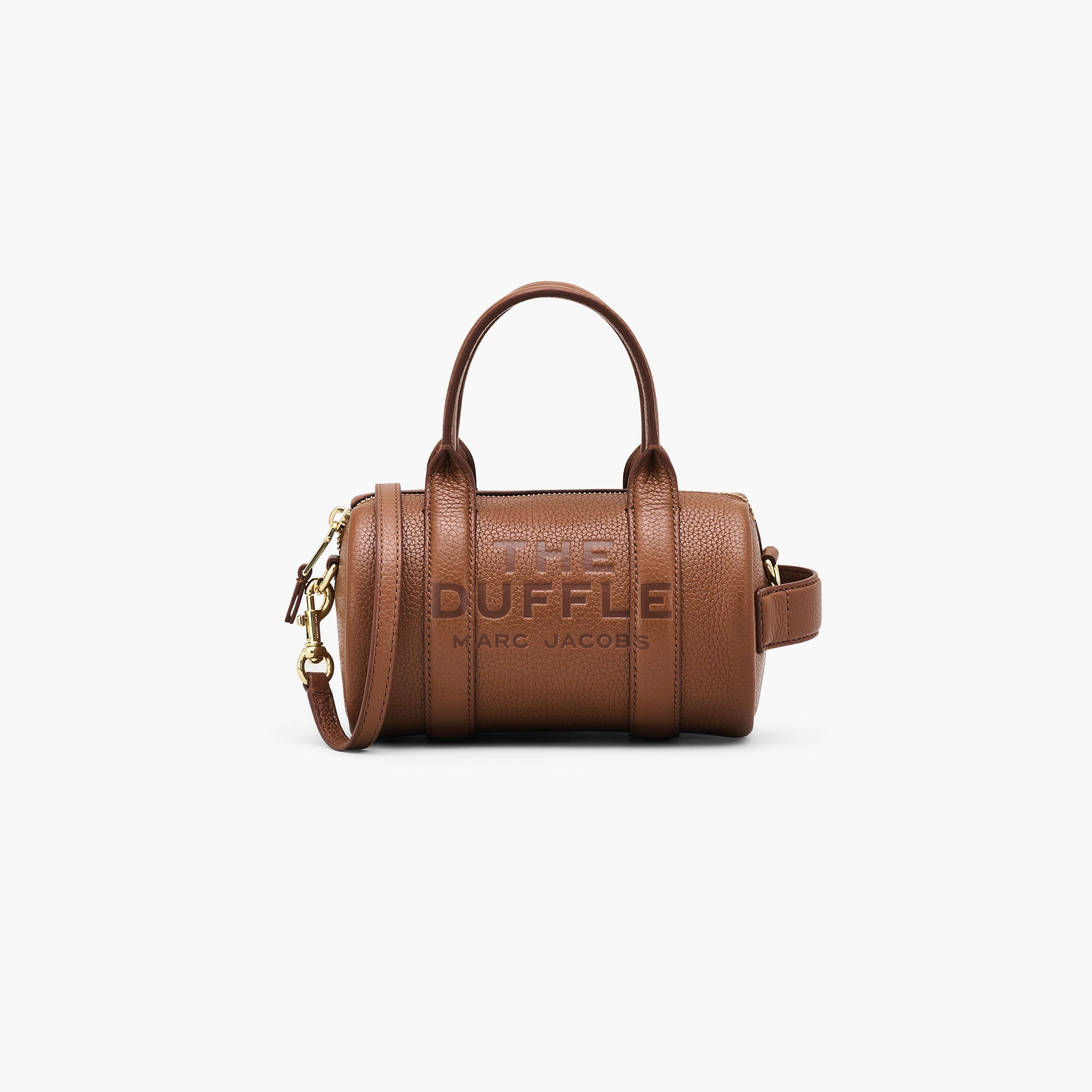 The Leather Mini Duffle Bag in Argan Oil